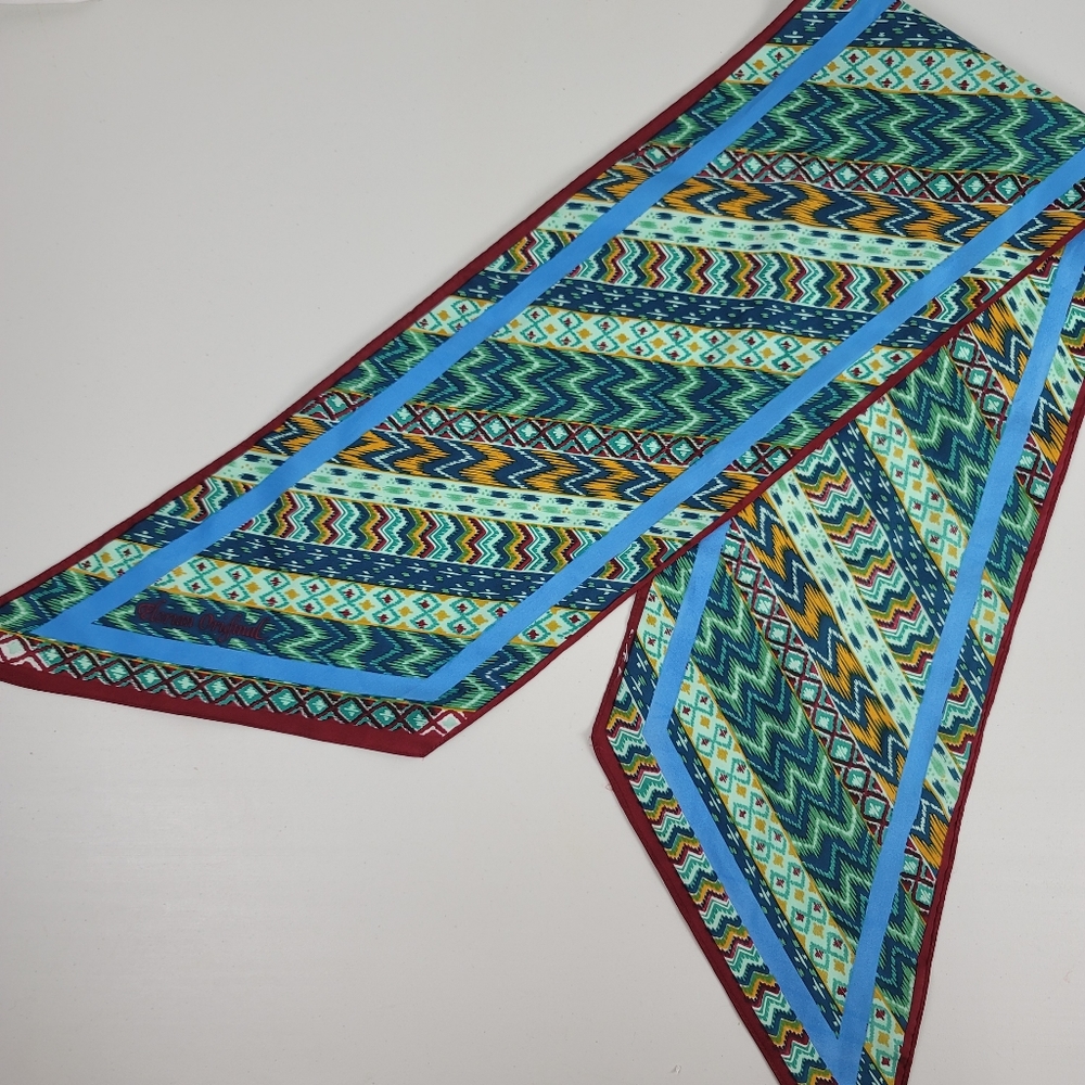 Elorian Orginal Vintage 80's Striped Pattern Scarf